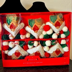 GINGERBREAD houses christmas garland NEW